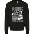 Funny Mechanic in Training Kids Sweatshirt Jumper Black