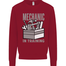 Funny Mechanic in Training Kids Sweatshirt Jumper Red