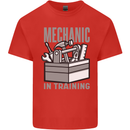 Funny Mechanic in Training Kids T-Shirt Childrens Red