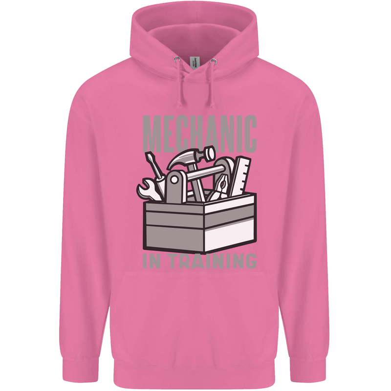 Funny Mechanic in Training Mens 80% Cotton Hoodie Azelea