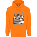 Funny Mechanic in Training Mens 80% Cotton Hoodie Orange
