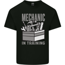 Funny Mechanic in Training Mens Cotton T-Shirt Tee Top Black