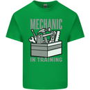 Funny Mechanic in Training Mens Cotton T-Shirt Tee Top Irish Green