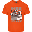 Funny Mechanic in Training Mens Cotton T-Shirt Tee Top Orange