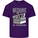 Funny Mechanic in Training Mens Cotton T-Shirt Tee Top Purple