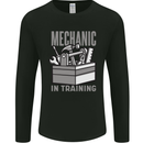 Funny Mechanic in Training Mens Long Sleeve T-Shirt Black