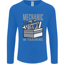 Funny Mechanic in Training Mens Long Sleeve T-Shirt Royal Blue