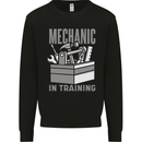 Funny Mechanic in Training Mens Sweatshirt Jumper Black