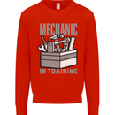 Funny Mechanic in Training Mens Sweatshirt Jumper Bright Red