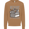 Funny Mechanic in Training Mens Sweatshirt Jumper Caramel Latte