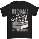 Funny Mechanic in Training Mens T-Shirt 100% Cotton Black