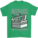 Funny Mechanic in Training Mens T-Shirt 100% Cotton Irish Green