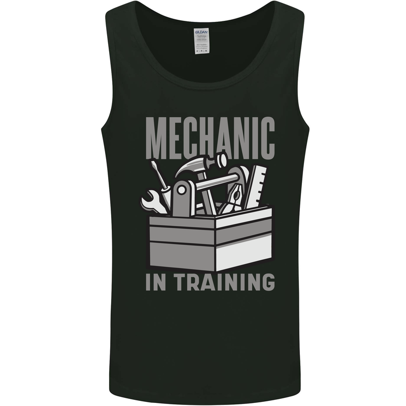 Funny Mechanic in Training Mens Vest Tank Top Black