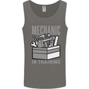 Funny Mechanic in Training Mens Vest Tank Top Charcoal