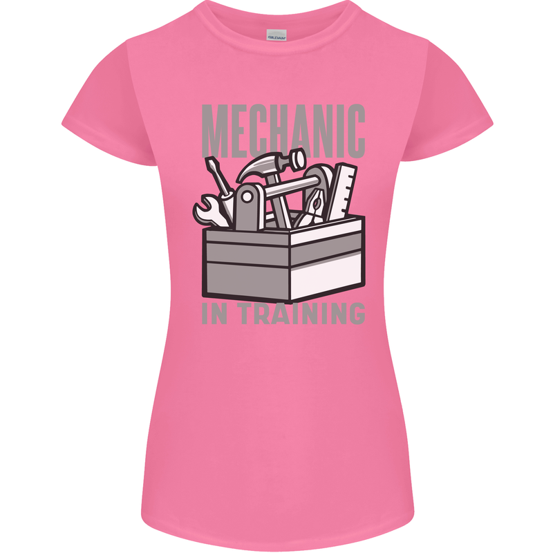 Funny Mechanic in Training Womens Petite Cut T-Shirt Azalea