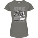 Funny Mechanic in Training Womens Petite Cut T-Shirt Charcoal