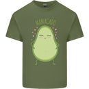 Funny Mother's Day Mamacado Avacado Mens Cotton T-Shirt Tee Top Military Green