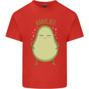 Funny Mother's Day Mamacado Avacado Mens Cotton T-Shirt Tee Top Red