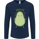 Funny Mother's Day Mamacado Avacado Mens Long Sleeve T-Shirt Navy Blue