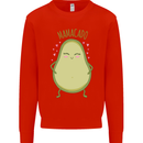 Funny Mother's Day Mamacado Avacado Mens Sweatshirt Jumper Bright Red