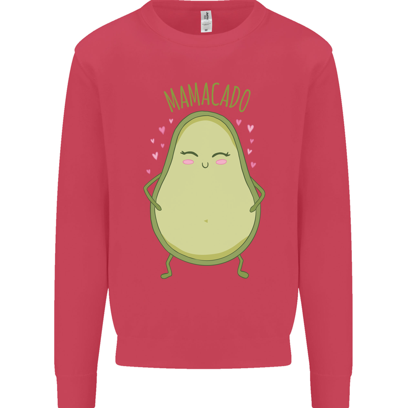 Funny Mother's Day Mamacado Avacado Mens Sweatshirt Jumper Heliconia