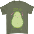 Funny Mother's Day Mamacado Avacado Mens T-Shirt Cotton Gildan Military Green