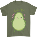 Funny Mother's Day Mamacado Avacado Mens T-Shirt Cotton Gildan Military Green