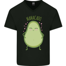 Funny Mother's Day Mamacado Avacado Mens V-Neck Cotton T-Shirt Black