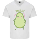 Funny Mother's Day Mamacado Avacado Mens V-Neck Cotton T-Shirt White