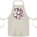 Funny Offensive Rude Cow Finger Flip Cotton Apron 100% Organic Natural