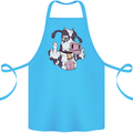 Funny Offensive Rude Cow Finger Flip Cotton Apron 100% Organic Turquoise
