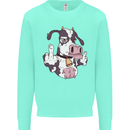 Funny Offensive Rude Cow Finger Flip Kids Sweatshirt Jumper Peppermint