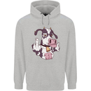 Funny Offensive Rude Cow Finger Flip Mens 80% Cotton Hoodie Sports Grey