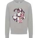 Funny Offensive Rude Cow Finger Flip Mens Sweatshirt Jumper Sports Grey