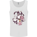 Funny Offensive Rude Cow Finger Flip Mens Vest Tank Top White