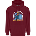 Funny Paddleboarder Jesus Paddleboarding Childrens Kids Hoodie Maroon
