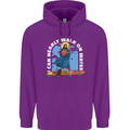 Funny Paddleboarder Jesus Paddleboarding Childrens Kids Hoodie Purple