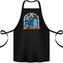 Funny Paddleboarder Jesus Paddleboarding Cotton Apron 100% Organic Black