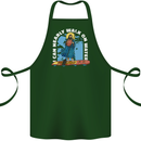 Funny Paddleboarder Jesus Paddleboarding Cotton Apron 100% Organic Forest Green