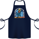 Funny Paddleboarder Jesus Paddleboarding Cotton Apron 100% Organic Navy Blue