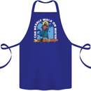 Funny Paddleboarder Jesus Paddleboarding Cotton Apron 100% Organic Royal Blue