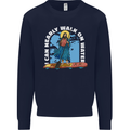 Funny Paddleboarder Jesus Paddleboarding Kids Sweatshirt Jumper Navy Blue