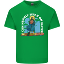 Funny Paddleboarder Jesus Paddleboarding Kids T-Shirt Childrens Irish Green