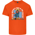 Funny Paddleboarder Jesus Paddleboarding Kids T-Shirt Childrens Orange