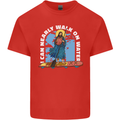 Funny Paddleboarder Jesus Paddleboarding Kids T-Shirt Childrens Red