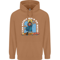 Funny Paddleboarder Jesus Paddleboarding Mens 80% Cotton Hoodie Caramel Latte