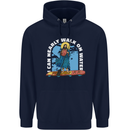 Funny Paddleboarder Jesus Paddleboarding Mens 80% Cotton Hoodie Navy Blue