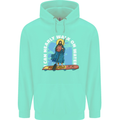 Funny Paddleboarder Jesus Paddleboarding Mens 80% Cotton Hoodie Peppermint