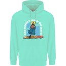 Funny Paddleboarder Jesus Paddleboarding Mens 80% Cotton Hoodie Peppermint