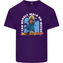Funny Paddleboarder Jesus Paddleboarding Mens Cotton T-Shirt Tee Top Purple